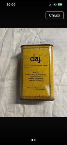 Scatola di latta da - d.a.j.,